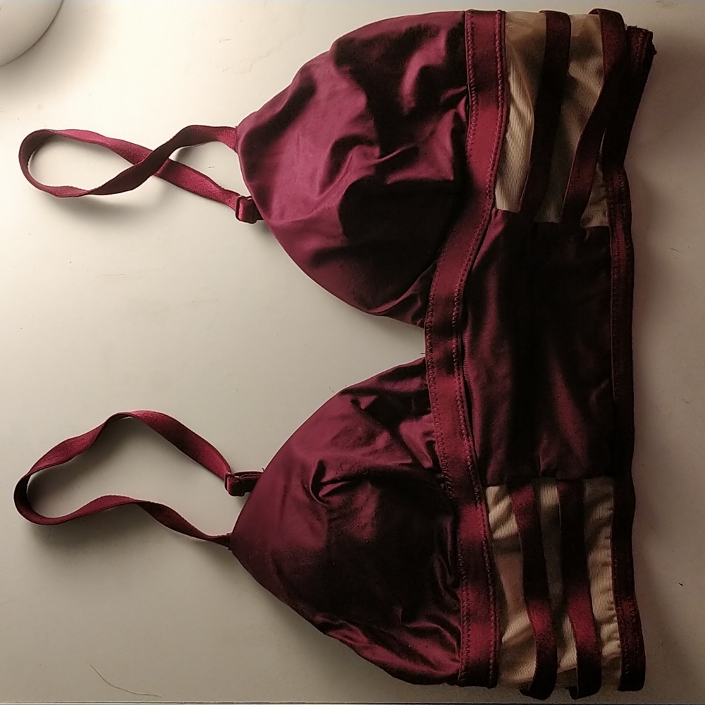 Maroon/Burgundy XS Victoria's Secret Bralette